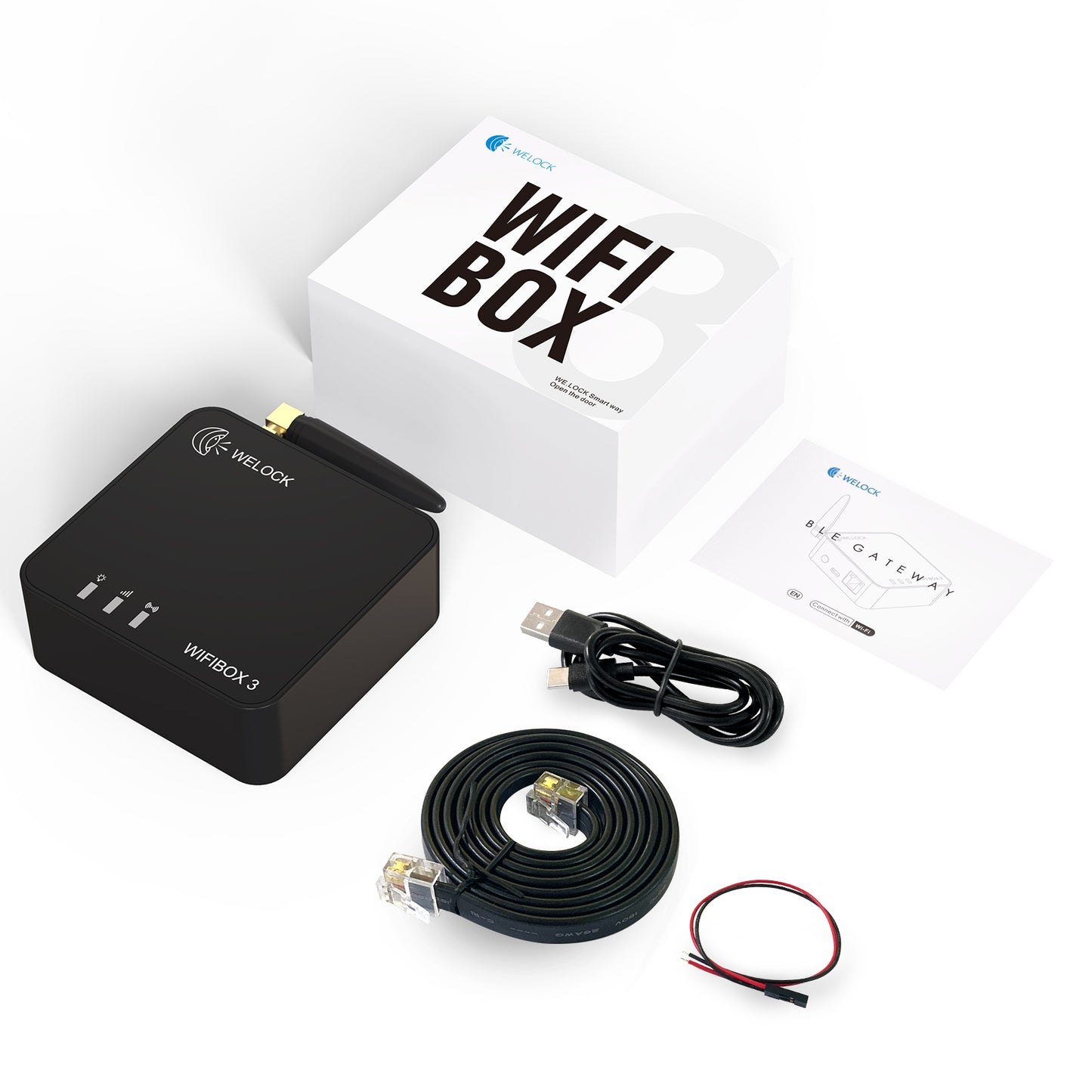 Welock WiFi Box3 for Airbnb Remote Unlocking and Connection with Alexa/Intercom Wifi Gateway